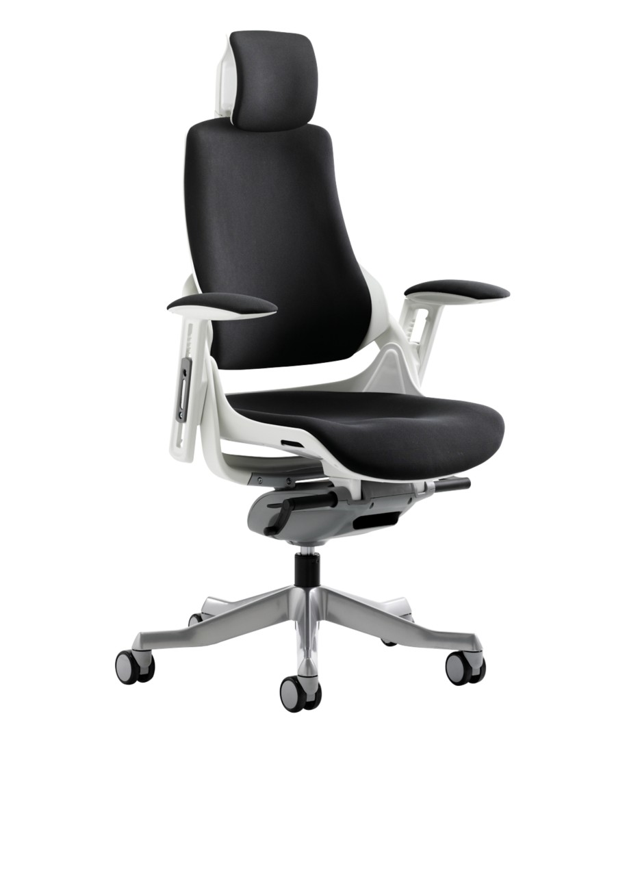 Dynamic Zure Executive Chair Synchro Tilt Fabric Height-Adjustable Armrest White 135 Kg Zure 690 X 700 X 1,225 Mm