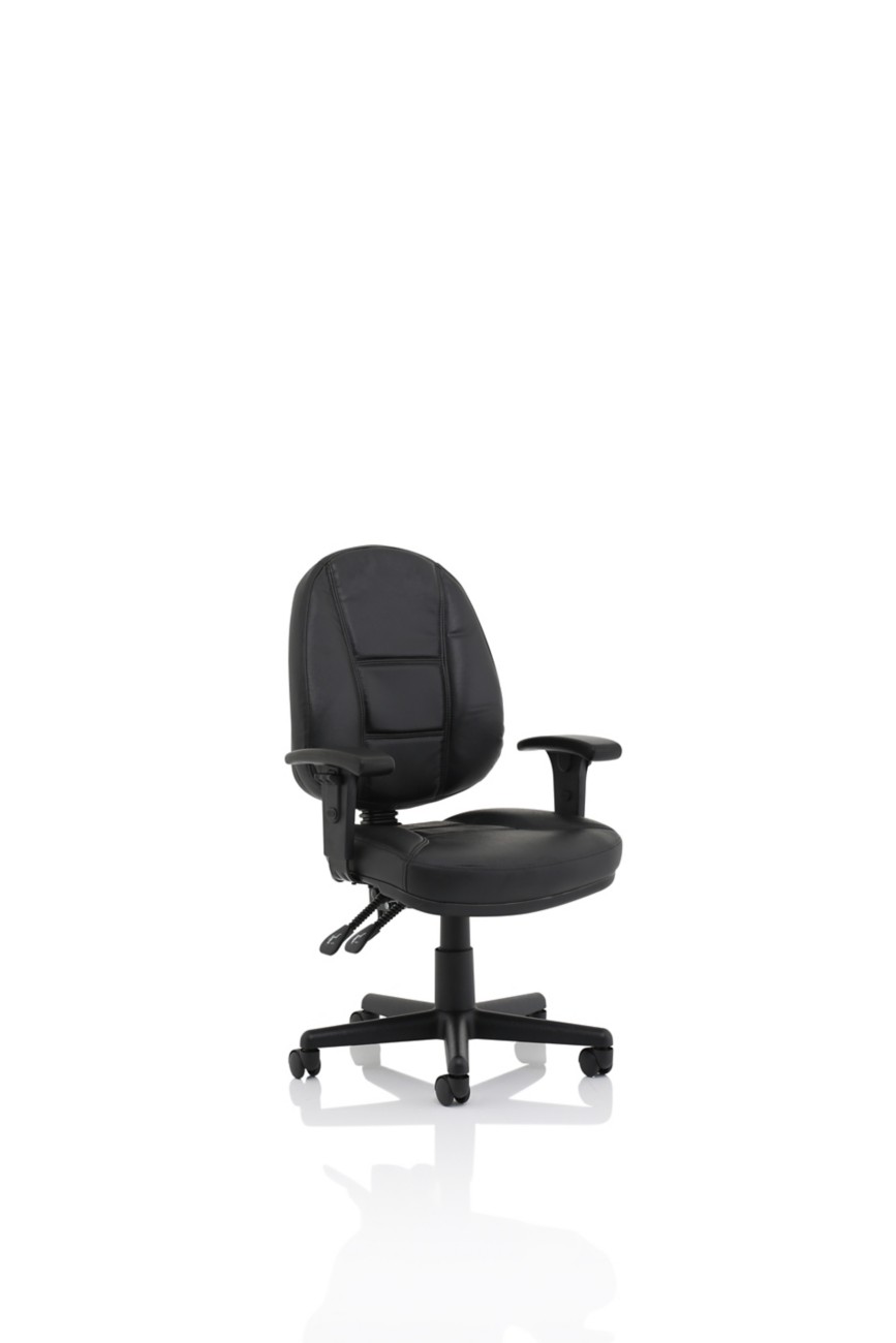 Jackson Black Leather High Back Executive Chair with Height Adjustable - Image 3