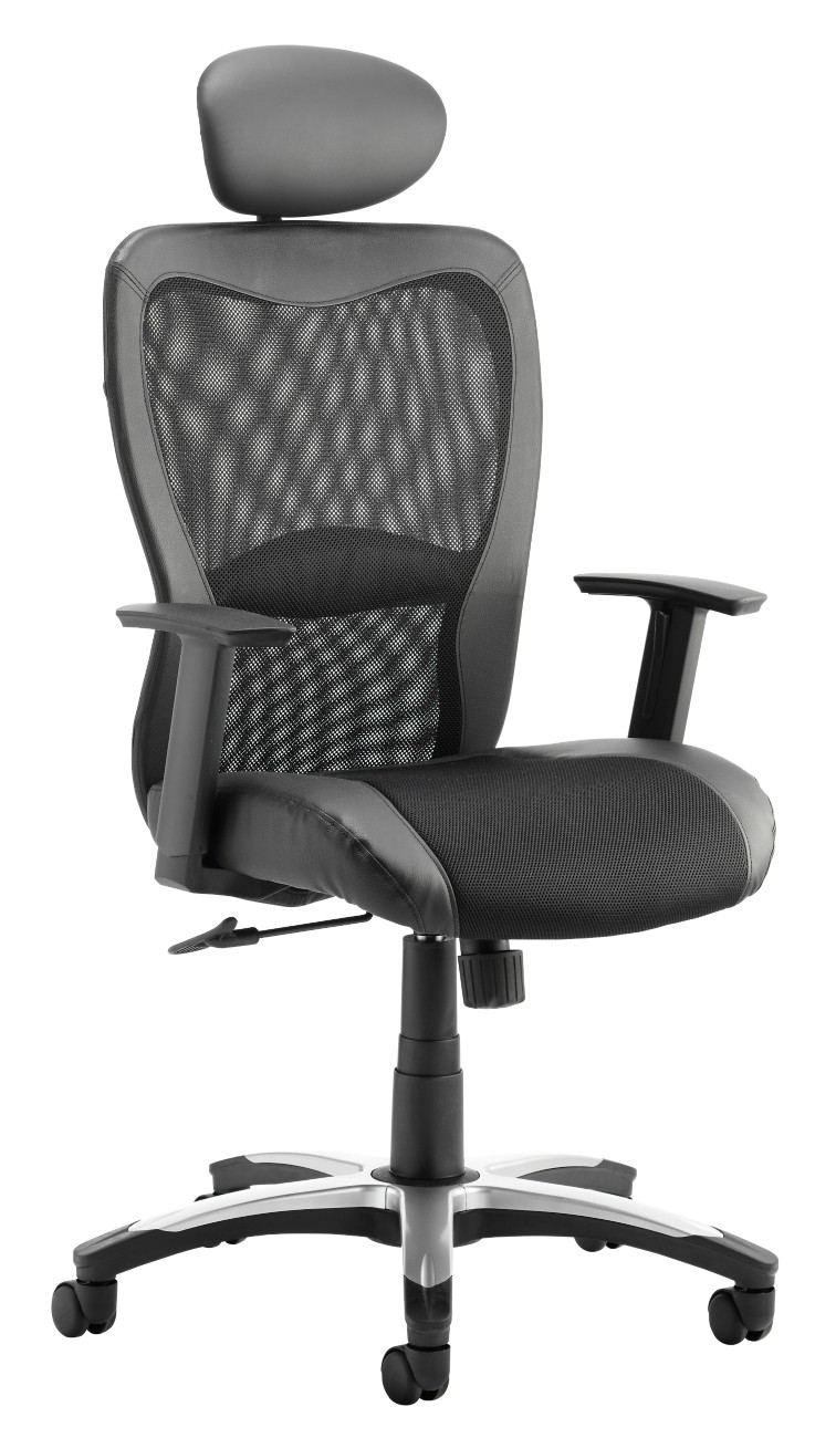 Dynamic Victor Executive Chair Basic Tilt Mesh Fabric Height-Adjustable Armrest Black 110 Kg Victor Ii 640 X 580 X 1,150 Mm