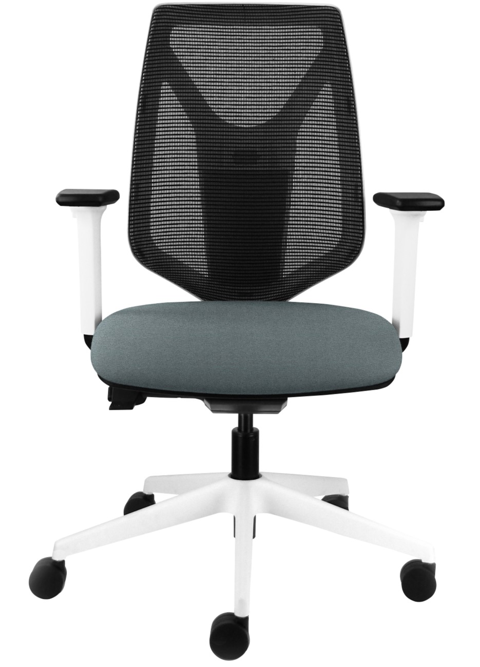 Office Chair Synchro Tilt Fabric 2D Armrest Dark Grey 150 kg ICU102W/PRESENT 495 x 510 x 1,020 mm