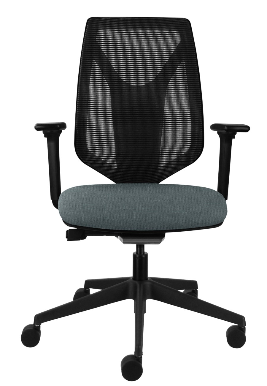 Office Chair Synchro Tilt Fabric 2D Armrest Dark Grey 150 kg Ultra 495 x 510 x 1,020 mm