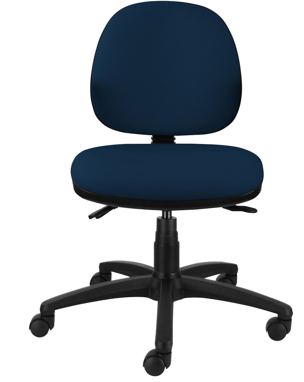 Energi-Plus Office Chair Fabric Without Armrest Blue 150 Kg Task Mid Back