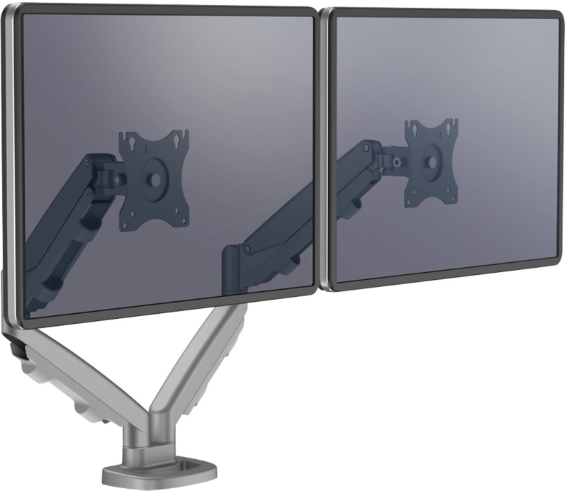 Fellowes Doppelmonitor-Arm Eppa höhenverstellbar 480 x 1000 X 560 mm 39 Zoll Silber