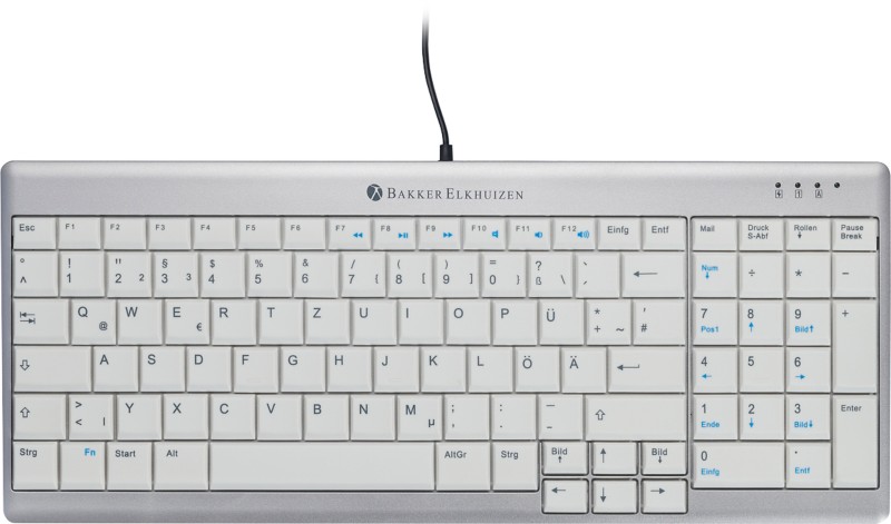 BakkerElkhuizen Tastatur Verkabelt UltraBoard 960 QWERTZ