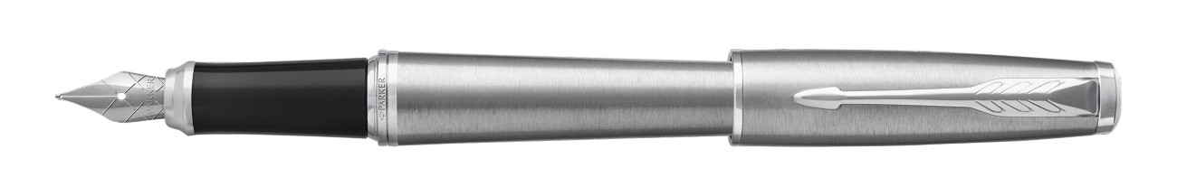 Parker Füllfederhalter Metro Metallic Barrel mit Chromrand Urban Blau