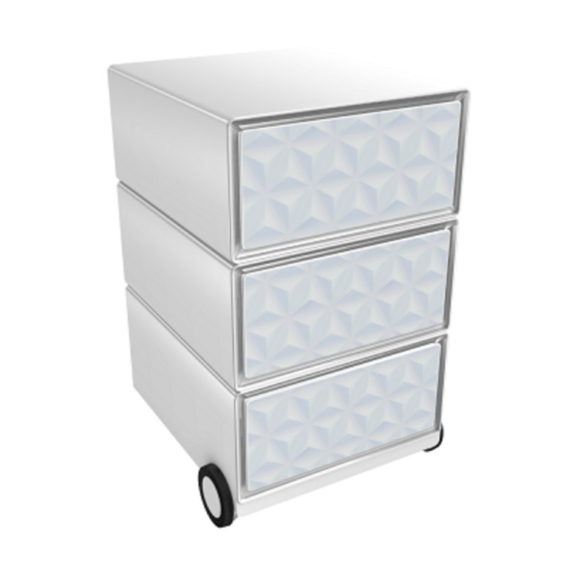 Armoire à tiroirs sur socle mobile Paperflow avec 3 tiroirs