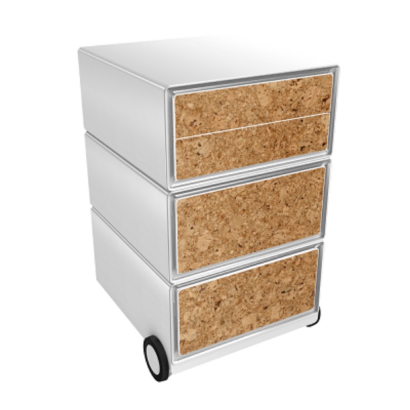 Paperflow Easybox Mobiel ladeblok met 4 lades 642x390x436 mm Cork Design