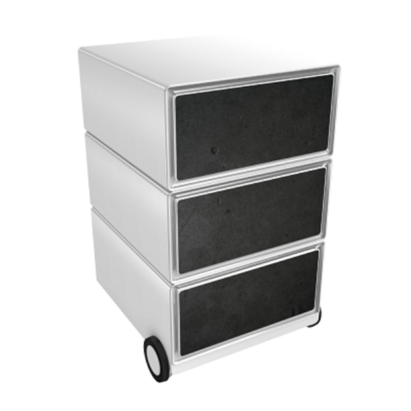 Armoire à tiroirs sur socle mobile Paperflow avec 3 tiroirs