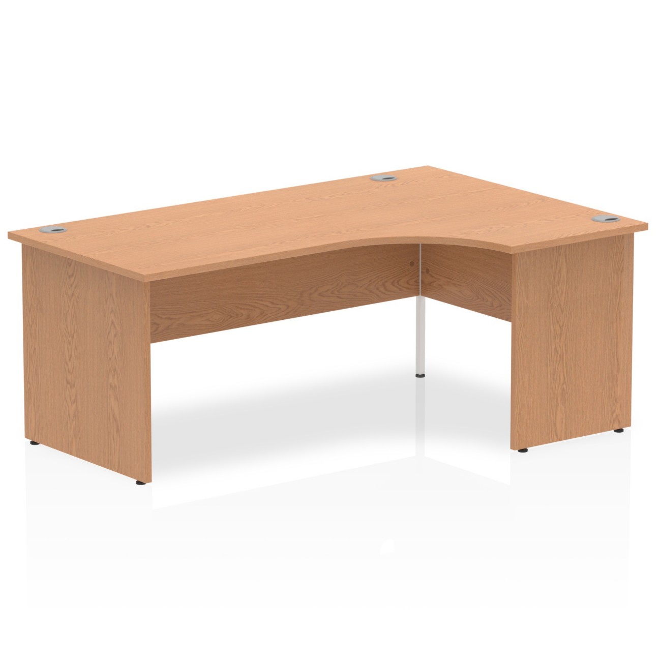 Dynamic Impulse Right Hand Desk Freeform Oak Base Panel 1,800 (W) X 1,200 (D) X 730 (H) Mm Mfc (Melamine Faced Chipboard)