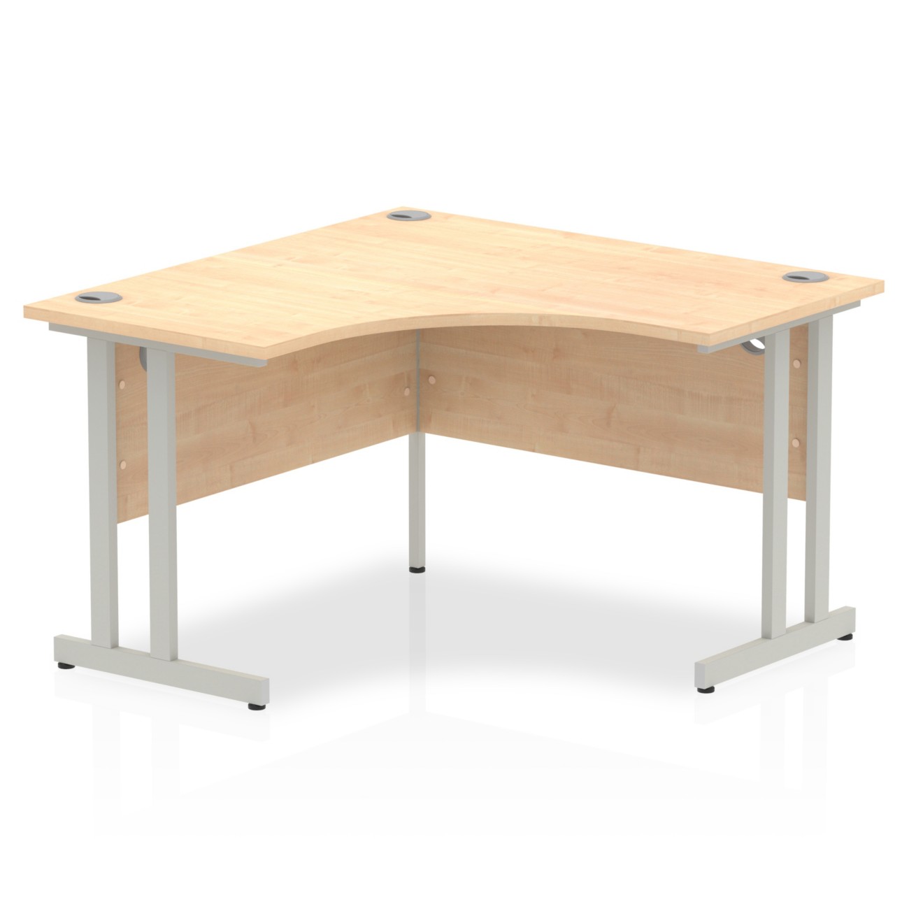 Dynamic Impulse Corner Desk Corner Maple Cantilever 1,200 (W) X 1,200 (D) X 730 (H) Mm Mfc (Melamine Faced Chipboard)