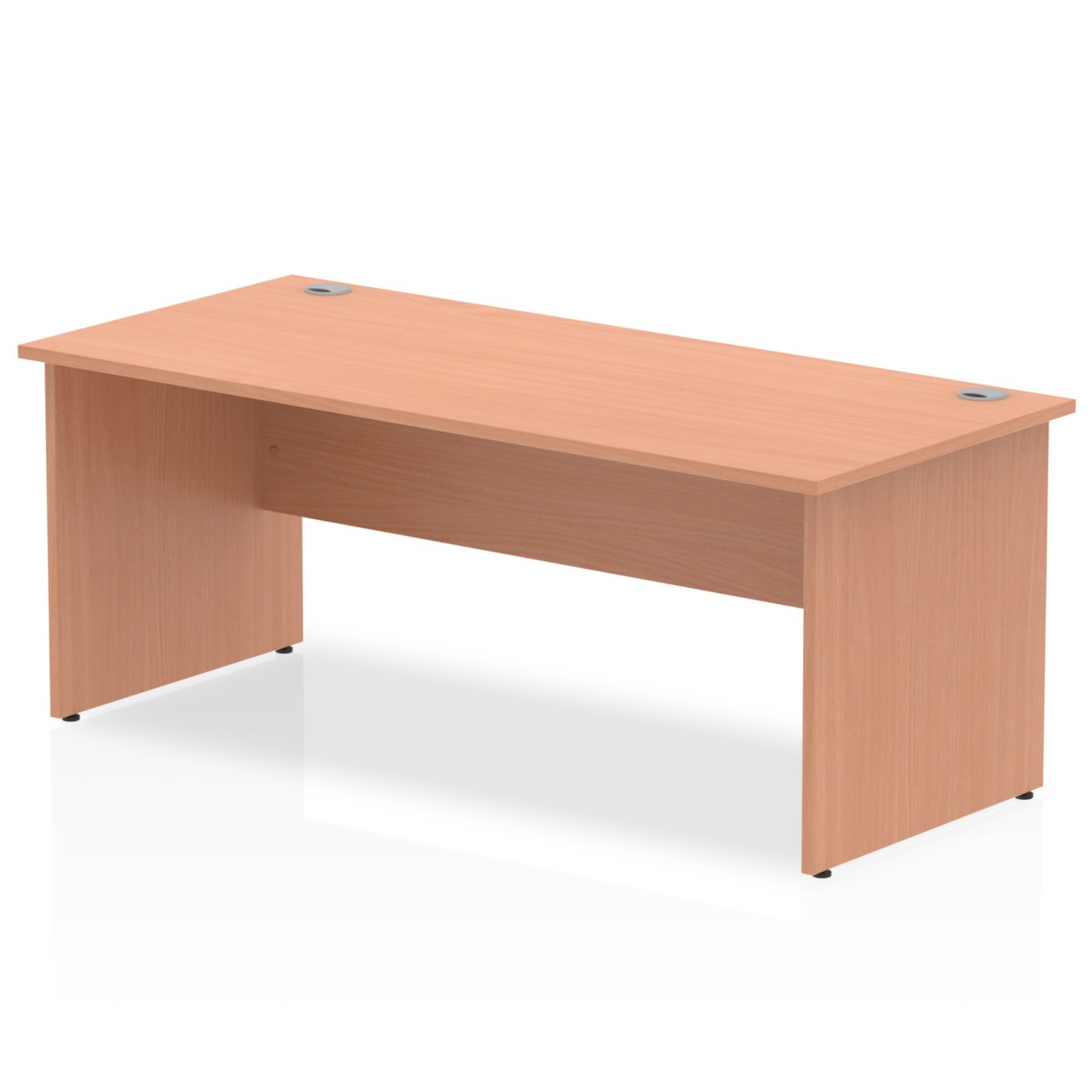 Dynamic Impulse Office Desk Rectangular Beech Base Panel 1,800 (W) X 800 (D) X 730 (H) Mm Mfc (Melamine Faced Chipboard)