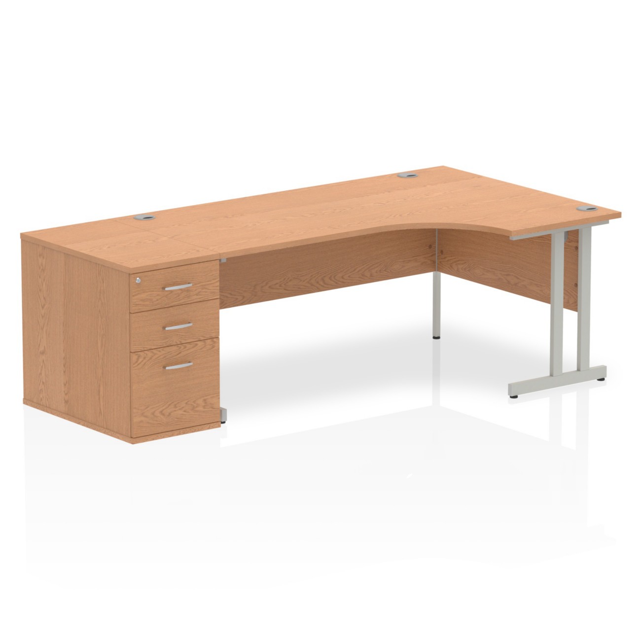 1800 Right Hand Cantilever Workstation 800 Pedestal - I000878 - Image 3