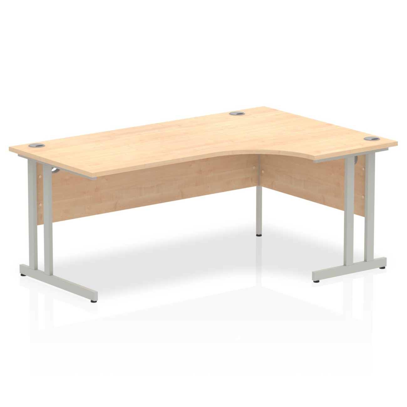 Dynamic Impulse Right Hand Desk Corner Maple Cantilever 1,800 (W) X 1,200 (D) X 730 (H) Mm Mfc (Melamine Faced Chipboard)
