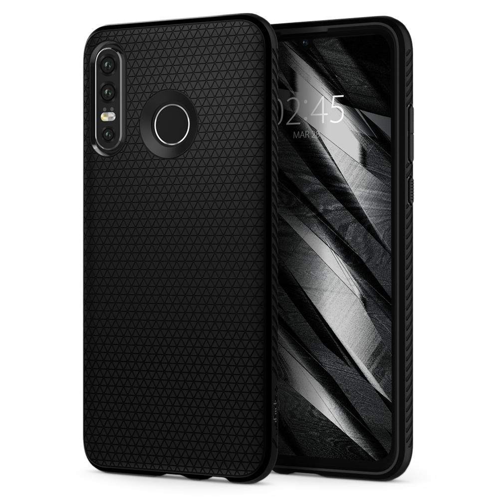 SPIGEN Cover Liquid Air Huawei P30 Lite Schwarz