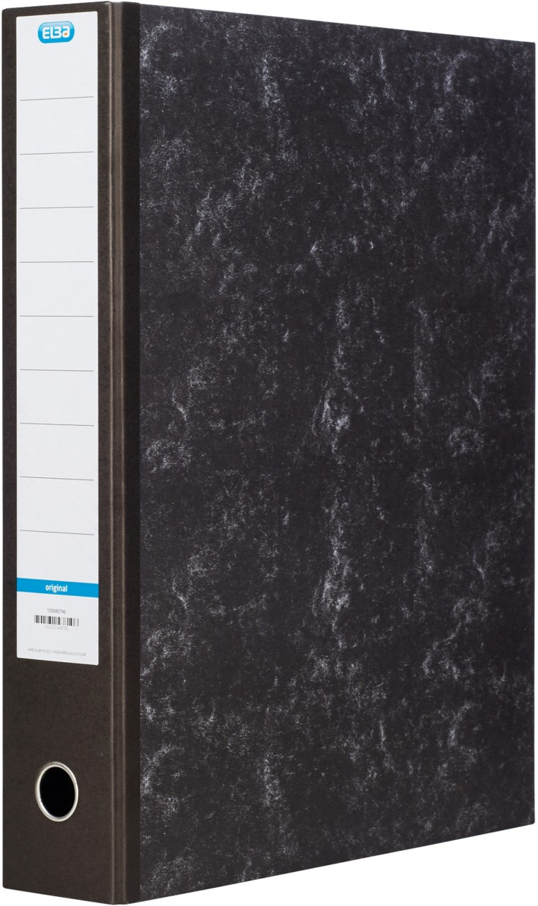 Elba 70mm Lever Arch File Upright A3 Black - Image 6