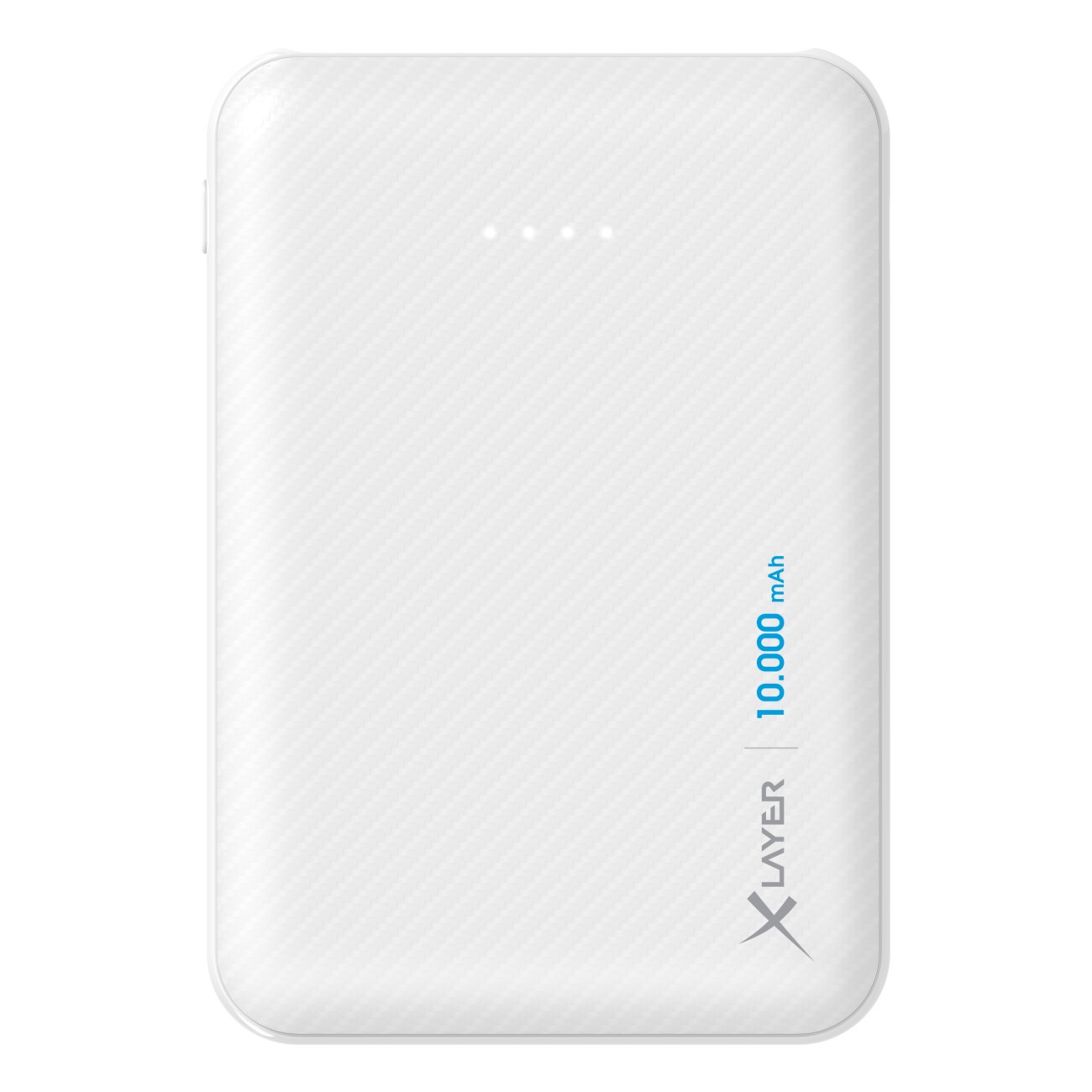 XLAYER Powerbank Micro Carbon 216423 Wiederaufladbar Weiß