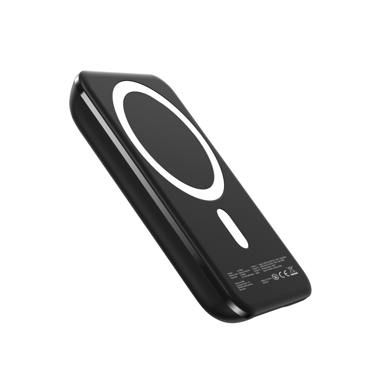 XLAYER Powerbank Magnetic 219084 Wiederaufladbar Schwarz
