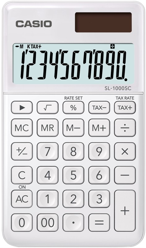 Thumbnail - Casio Taschenrechner SL-1000SC-WE 10 -stelliges Display Weiß