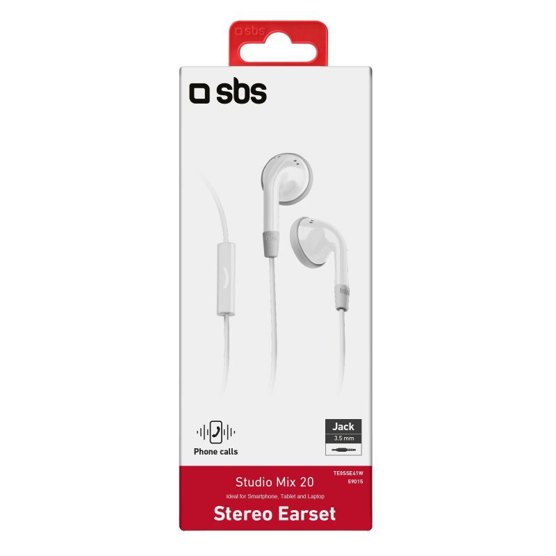 SBS Ohrhörer SE41 TE0SSE41W Weiß