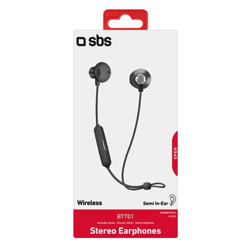 SBS Ohrhörer TEEARBT701K Schwarz