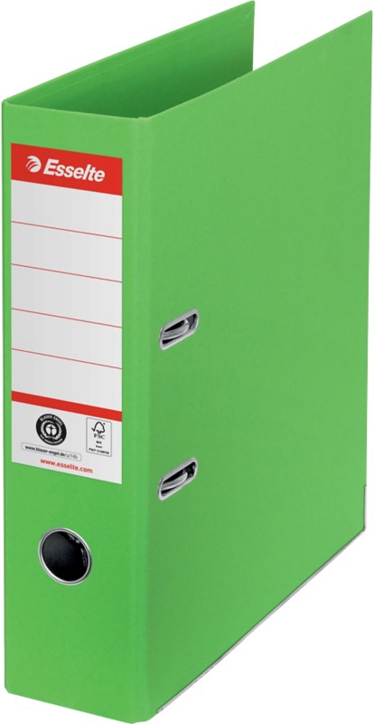Thumbnail - Esselte No.1 Power Breit Ordner DIN A4 75 mm Grün 2 Ringe 627567 Pappkarton Hochformat Recycled