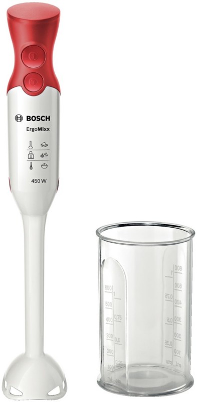 Bosch Stabmixer MSM64010 450 W Kunststoff Rot, Weiß