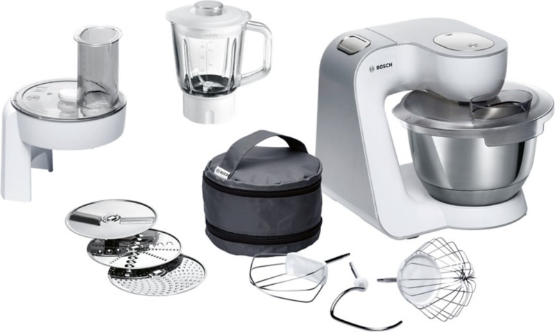 Image of Bosch Küchenmaschine MUM58227 1000 W 3,9 l Kunststoff, Edelstahl Silber, Weiß