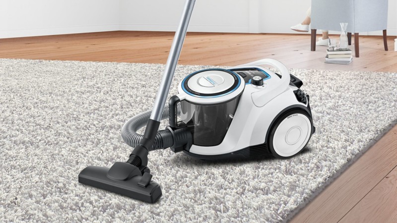 Image of Bosch Beutelloser Staubsauger BGC41LSIL Weiß HEPA, Hygiene