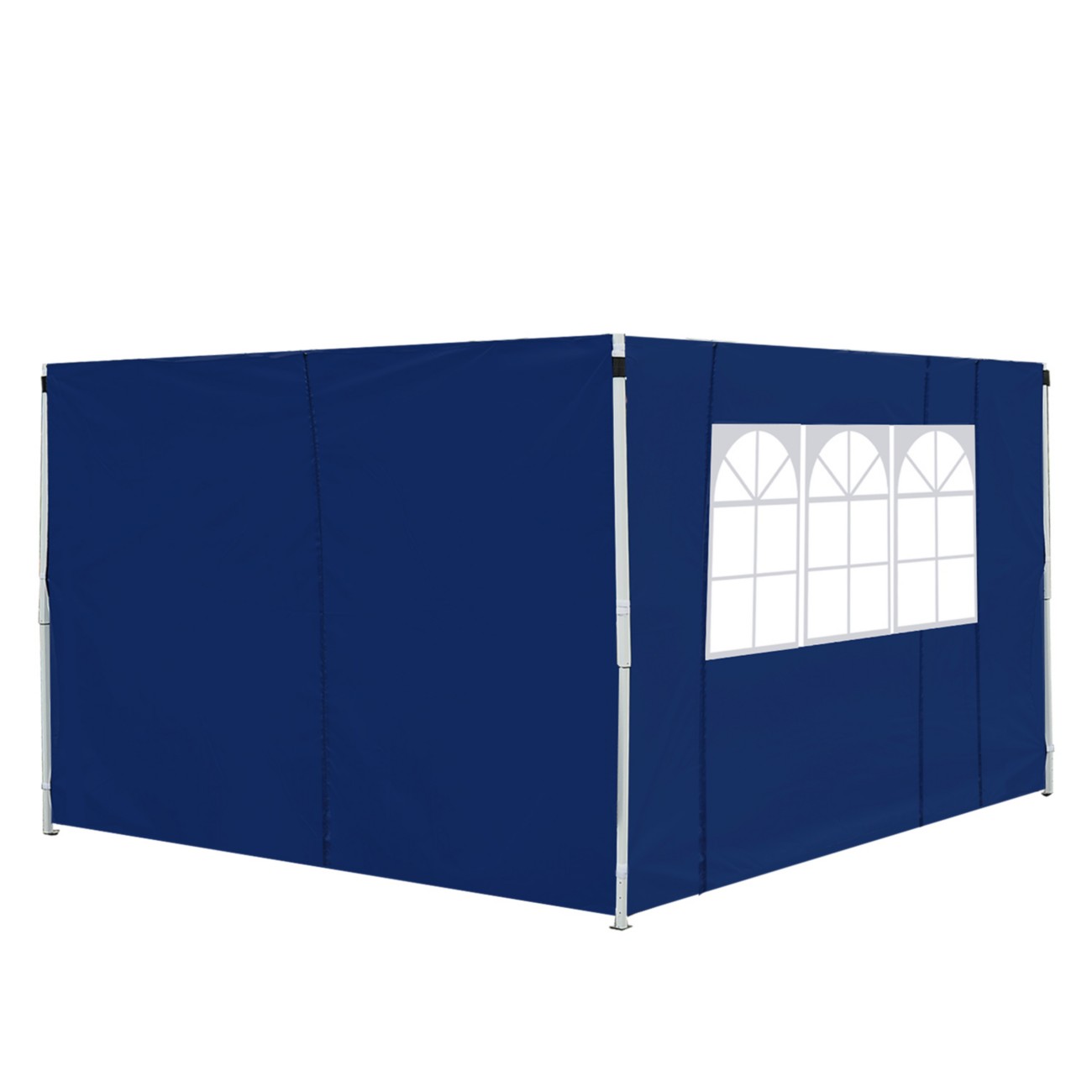 Rackhams Blue Gazebo Replacement Exchangeable Wall Panels W/ Window, - Image 9