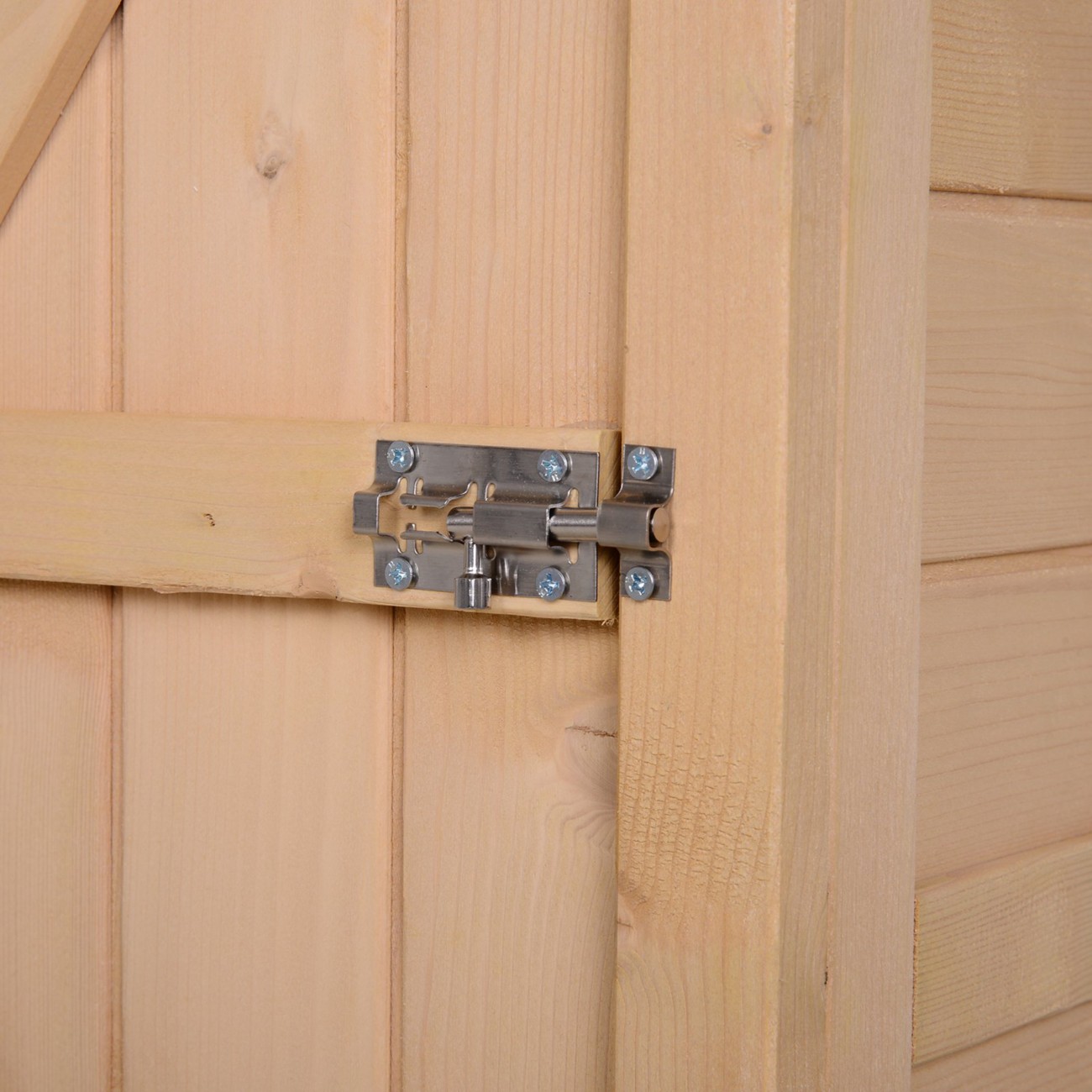 Outsunny Outdoor Storage Box 56 (W) X 75 (D) X 115 (H) Cm Natural
