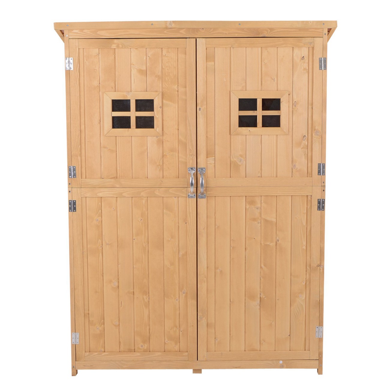 Outsunny Outdoor Storage Box 50 (W) X 127.5 (D) X 164 (H) Cm Natural