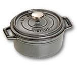 Staub Cocotte 12cm rund Graphit-grau, Gusseisen