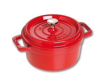 Staub La Cocotte 20cm rund, rot, Gusseisen