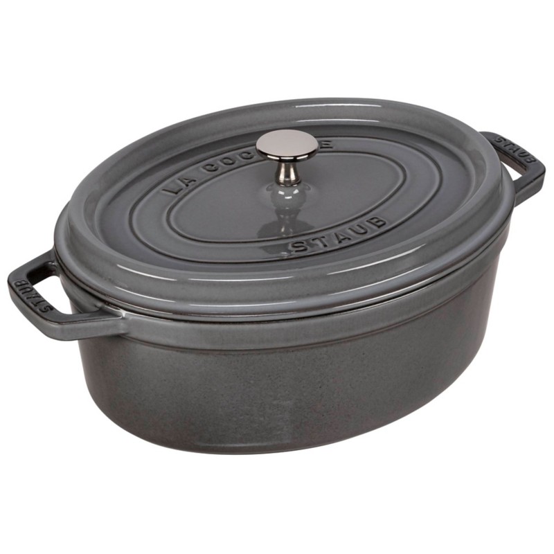 Thumbnail - Staub La Cocotte 29cm oval Graphit-grau, Gusseisen