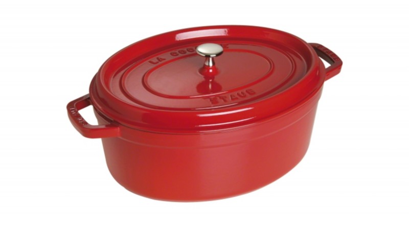 Staub La Cocotte 31cm oval, Kirsch-rot, Gusseisen