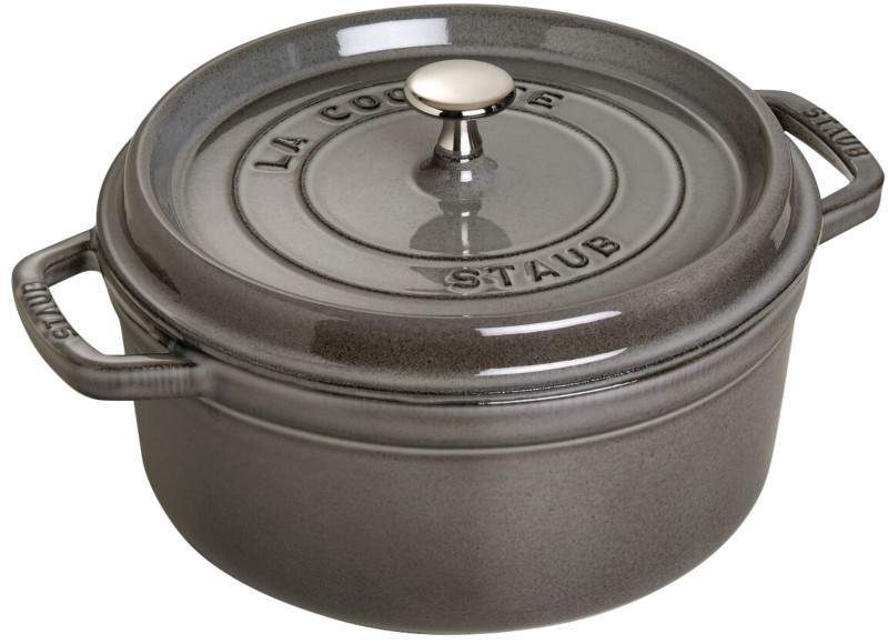 Staub La Cocotte 33cm oval, Basilikum-grün, Gusseisen