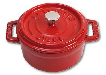 Staub Mini Cocotte 10cm rund Kirsche-rot, Gusseisen