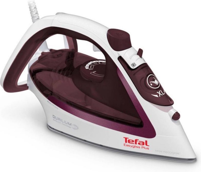 Tefal EASYGLISS Dampfbügeleisen Verkabelt FV5714 0.27 l Bordeaux, Weiß