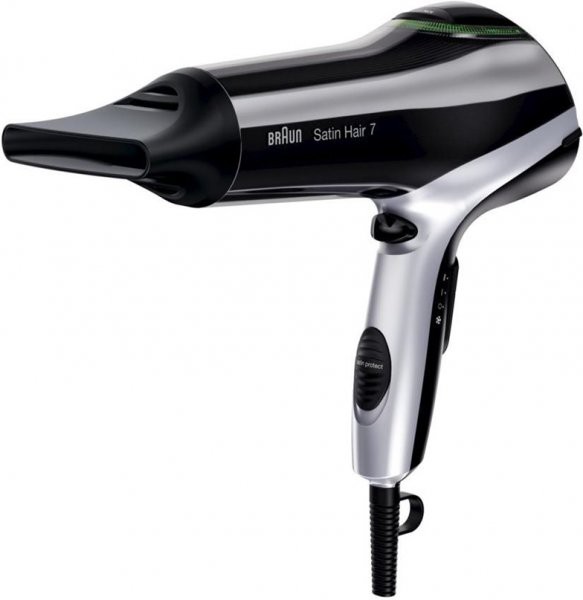 Braun Haartrockner HD710 Stain Hair 7 Schwarz, Silber