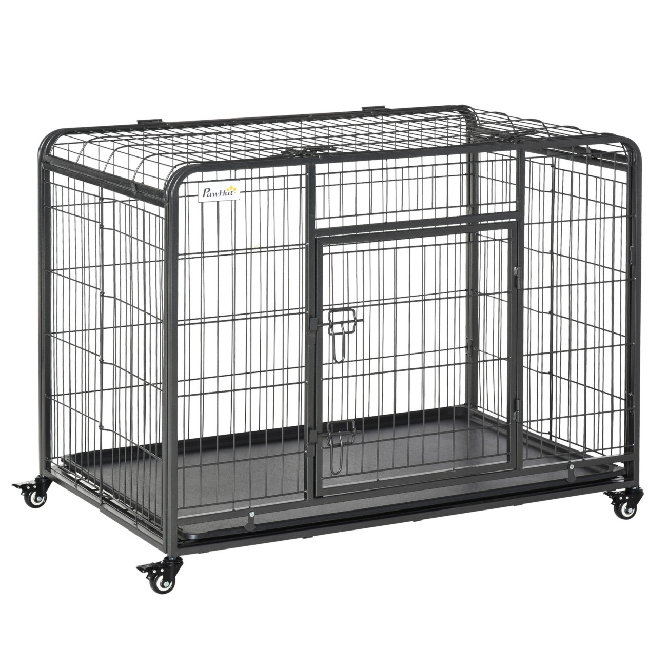 Metal Dog Kennel with Locking Door - - Image 8