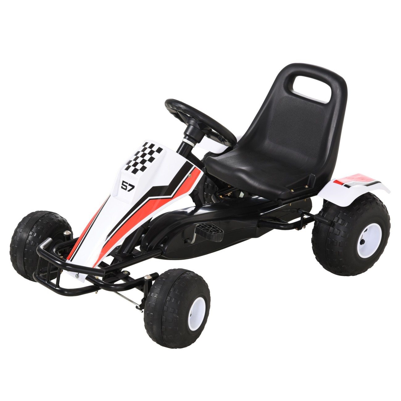 Homcom Go Kart 341-036 570 Mm 660 Mm 1040 Mm White