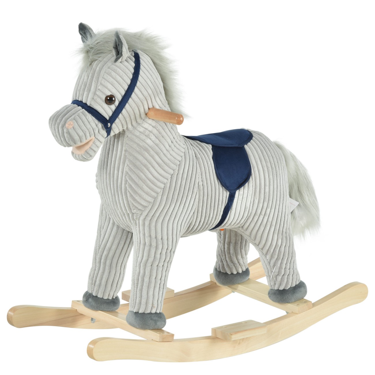 Children's Rocking Horse Ride-On Sound Wood Base Handlebars Easy to Use Design - Image 8