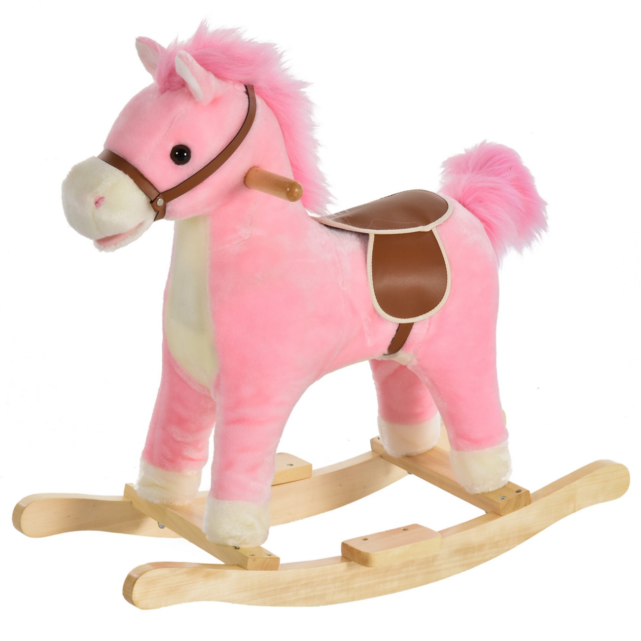 Homcom Rocking Horse 330-109Pk 610 Mm 325 Mm 650 Mm Pink