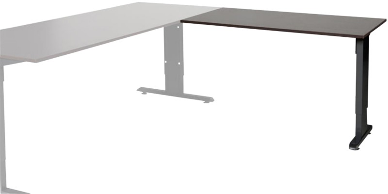 Thumbnail - Schaffenburg Linesto Plus Höhenverstellbar Schreibtisch-Erweiterung Rechteckig Eiche T-Fuß 1.200 (B) x 600 (T) x 655 (H)...