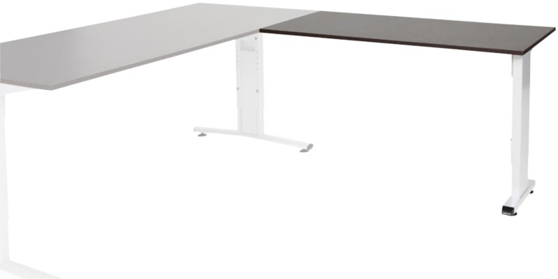 Thumbnail - Schaffenburg Linesto Plus Höhenverstellbar Schreibtisch-Erweiterung Rechteckig Eiche T-Fuß 1.200 (B) x 600 (T) x 655 (H)...