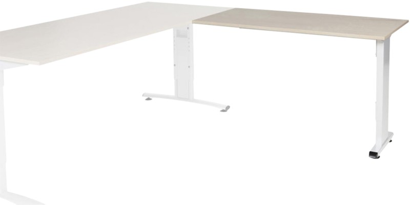 Schaffenburg Linesto Plus Höhenverstellbar Schreibtisch-Erweiterung Rechteckig Eiche T-Fuß 1.200 (B) x 600 (T) x 655 (H)...