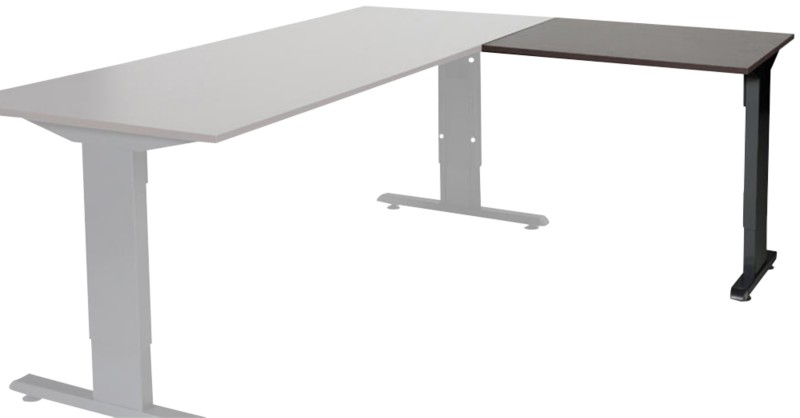 Schaffenburg Linesto Plus Höhenverstellbar Schreibtisch-Erweiterung Rechteckig Eiche T-Fuß 800 (B) x 600 (T) x 655 (H) m...