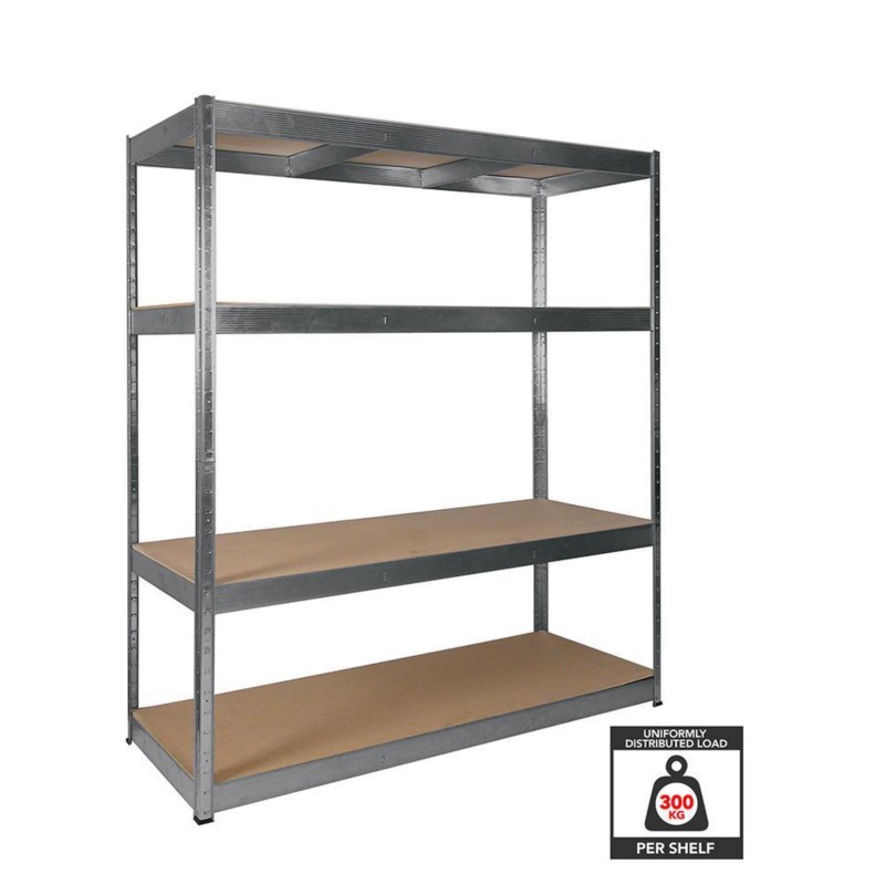 Nautilus Designs Garage Shelving - Boltless Model: 13510 Steel Silver