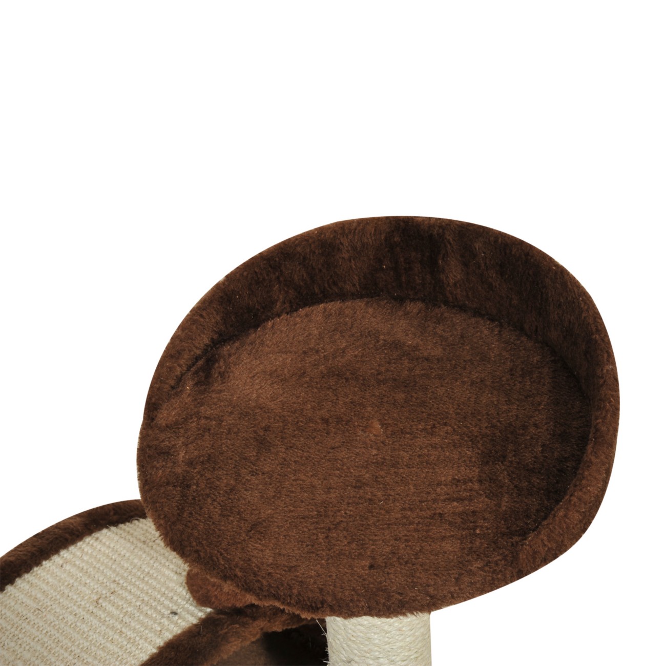 Pawhut Cat Tree Brown 360 Mm X 360 Mm X 440 Mm
