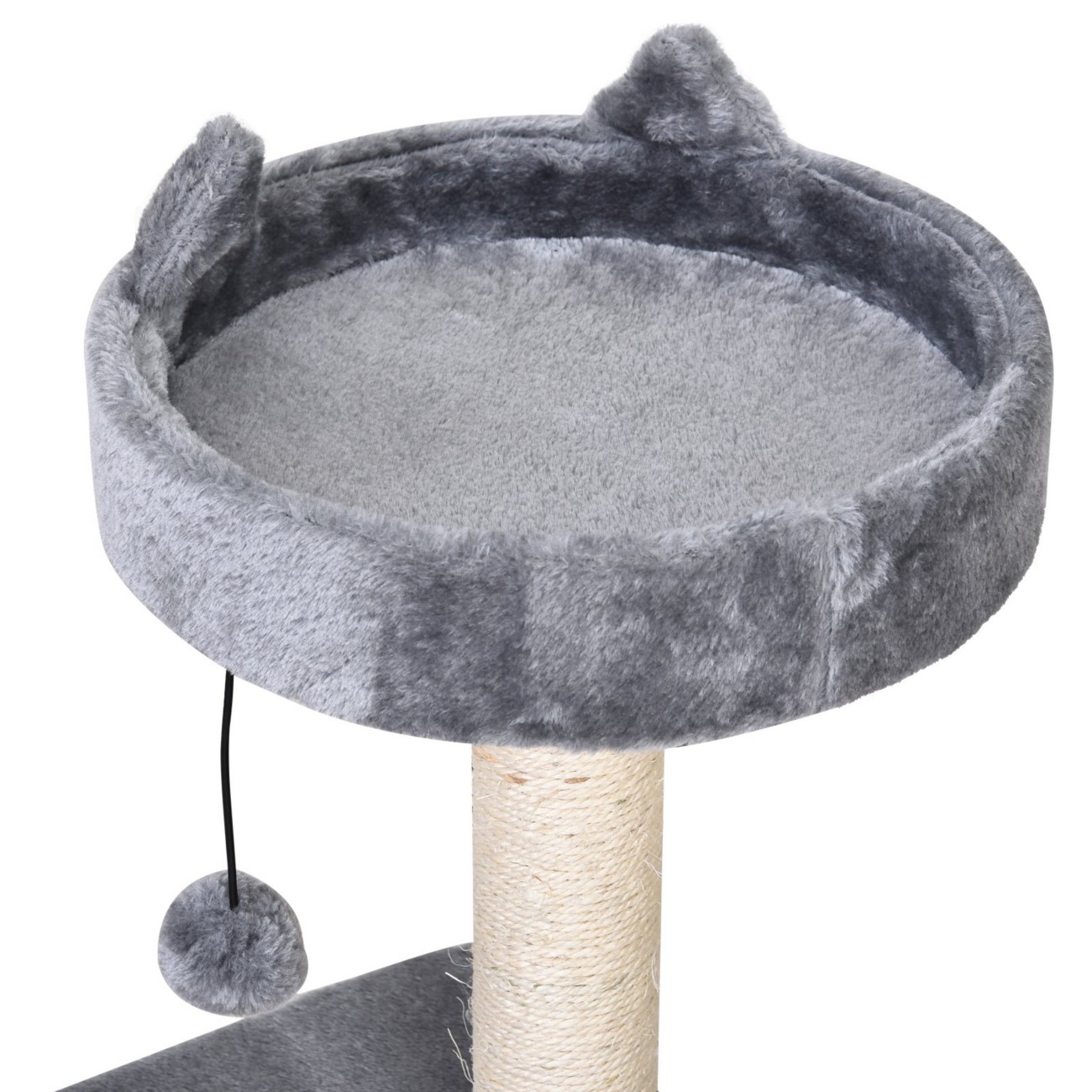 Pawhut Cat Tree Grey 410 Mm X 610 Mm X 810 Mm